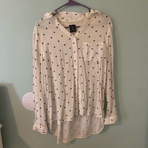 Polk a dot button up